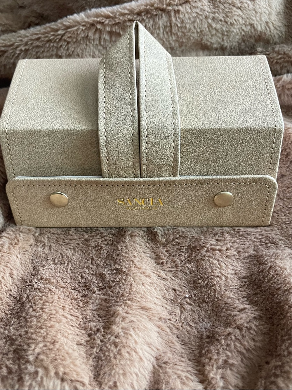 Sancia Australia Cream sunglasses Travel Case